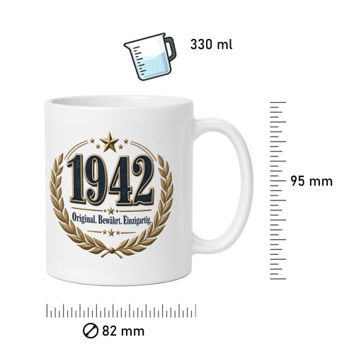 Tasse »1942 Original. Bewährt. Einzigartig.«