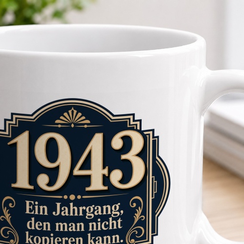 Tasse »1943 Ein Jahrgang, den man nicht kopieren kann«