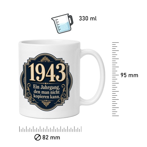 Tasse »1943 Ein Jahrgang, den man nicht kopieren kann«