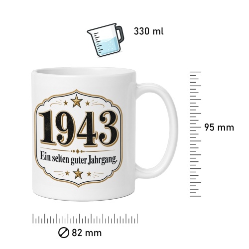 Tasse »1943 Ein selten guter Jahrgang.«