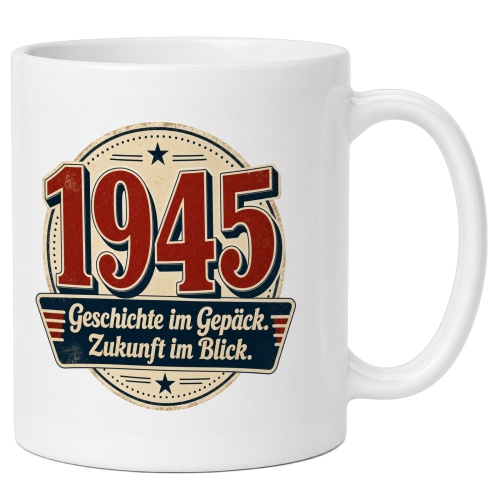 Tasse »1945 Geschichte im Gepäck. Zukunft im...