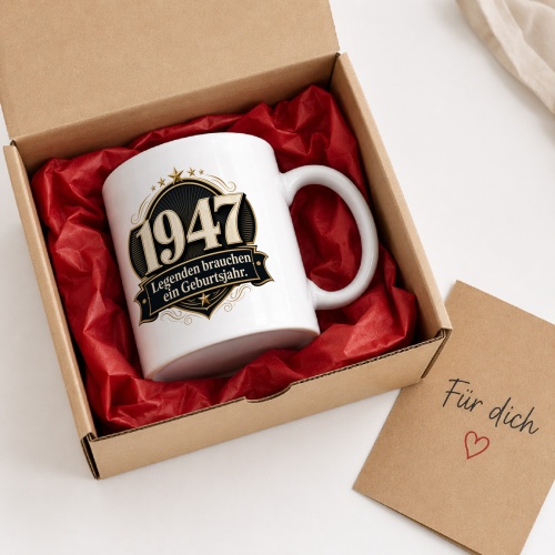 Tasse »1947 Legenden brauchen ein Geburtsjahr.«
