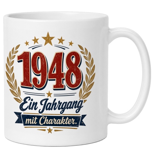 Tasse »1948 Ein Jahrgang mit Charakter.«