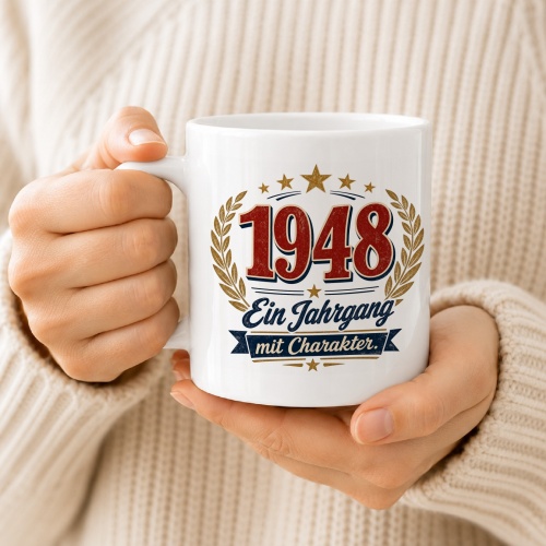Tasse »1948 Ein Jahrgang mit Charakter.«