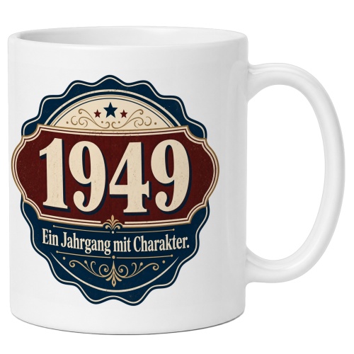 Tasse »1949 Ein Jahrgang mit Charakter.«