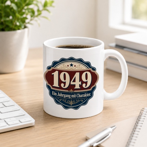 Tasse »1949 Ein Jahrgang mit Charakter.«