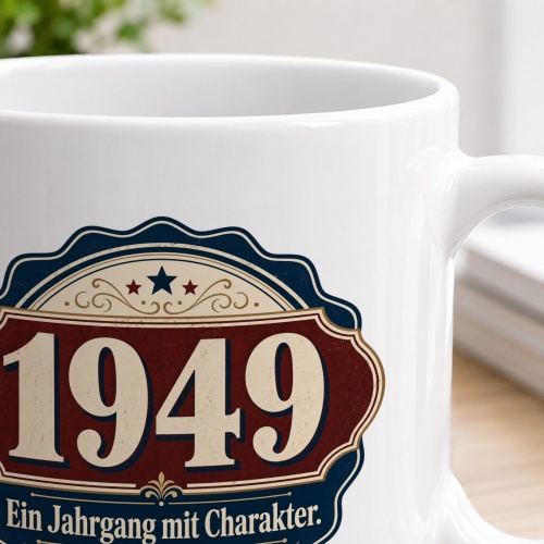 Tasse »1949 Ein Jahrgang mit Charakter.«