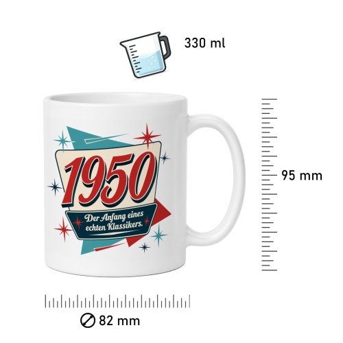 Tasse »1950 Der Anfang eines echten Klassikers.«
