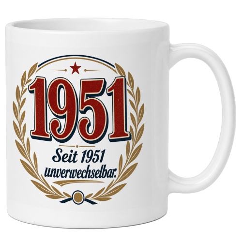 Tasse »1951 Seit 1951 unverwechselbar.«