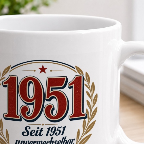 Tasse »1951 Seit 1951 unverwechselbar.«