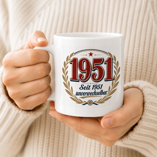 Tasse »1951 Seit 1951 unverwechselbar.«