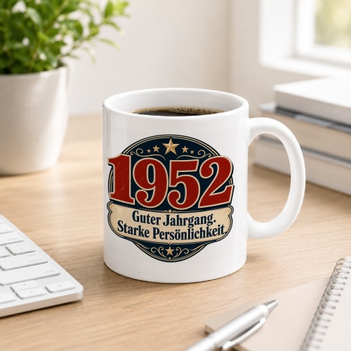 Tasse »1952 Guter Jahrgang. Starke...