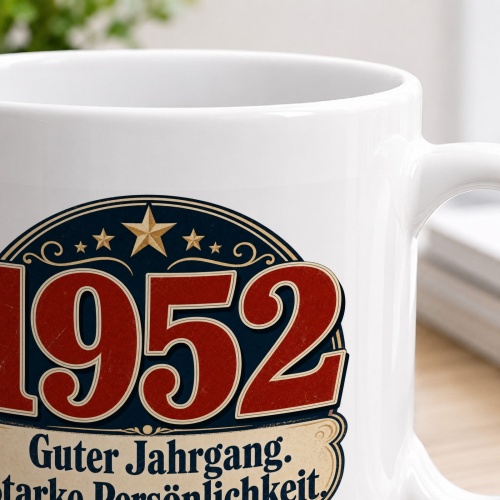 Tasse »1952 Guter Jahrgang. Starke Persönlichkeit«