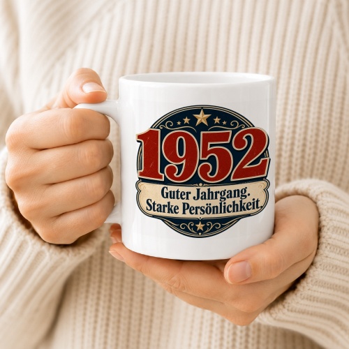 Tasse »1952 Guter Jahrgang. Starke Persönlichkeit«