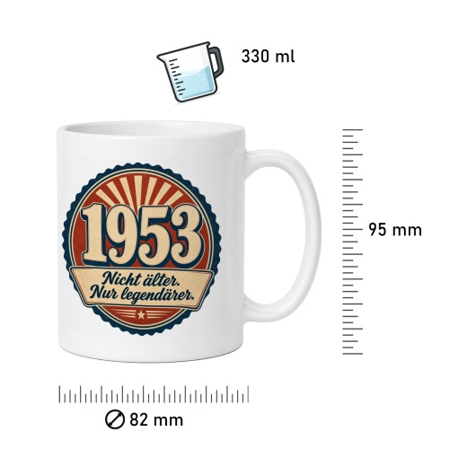 Tasse »1953 Nicht älter. Nur legendärer.«