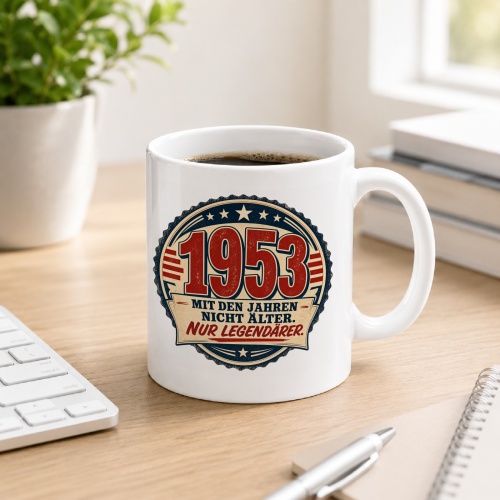 Tasse »1953 Mit den Jahren nicht älter. Nur...