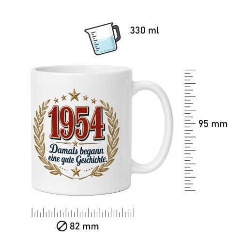 Tasse »1954 Damals begann eine gute Geschichte.«