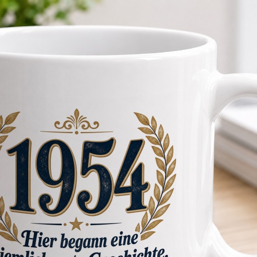 Tasse »1954 Hier begann eine ziemlich gute Geschichte.«