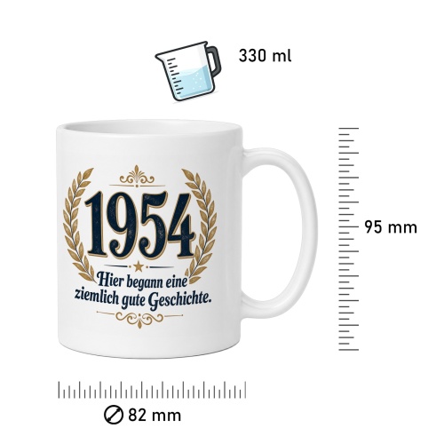 Tasse »1954 Hier begann eine ziemlich gute Geschichte.«