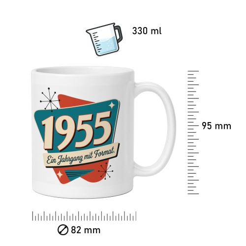 Tasse »1955 Ein Jahrgang mit Format«