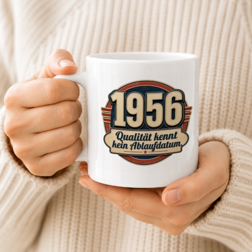Tasse »1956 Qualität kennt kein Ablaufdatum.«