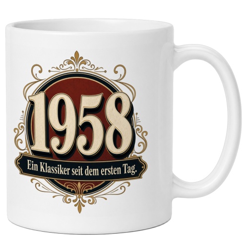 Tasse »1958 Ein Klassiker seit dem ersten Tag«