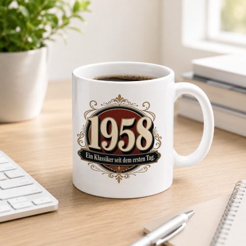 Tasse »1958 Ein Klassiker seit dem ersten Tag«