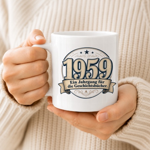 Tasse »1959 – Ein Jahrgang für die Geschichtsbücher.«