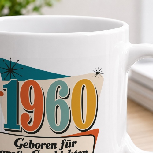 Tasse »1960 – Geboren für große Geschichten.«