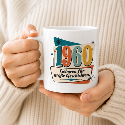 Tasse »1960 – Geboren für große Geschichten.«