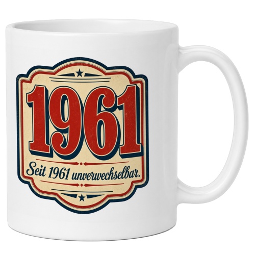 Tasse »1961 Seit 1961 unverwechselbar.«