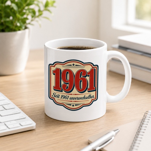 Tasse »1961 Seit 1961 unverwechselbar.«