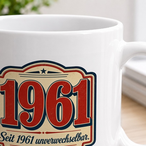 Tasse »1961 Seit 1961 unverwechselbar.«