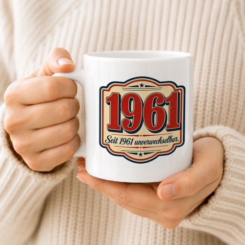 Tasse »1961 Seit 1961 unverwechselbar.«