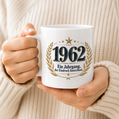 Tasse »1962 Ein Jahrgang, der Eindruck hinterlässt.«
