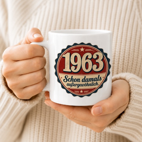 Tasse »1963 Schon damals außergewöhnlich.«