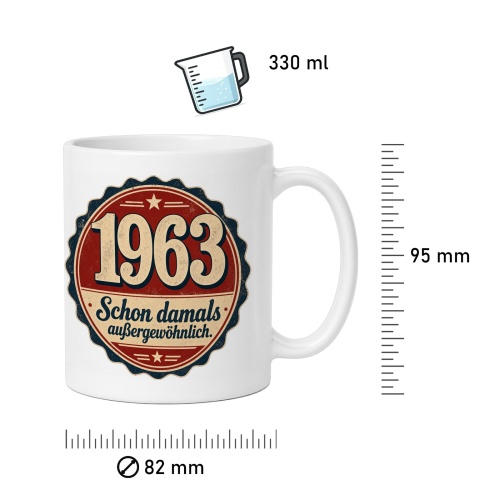 Tasse »1963 Schon damals außergewöhnlich.«