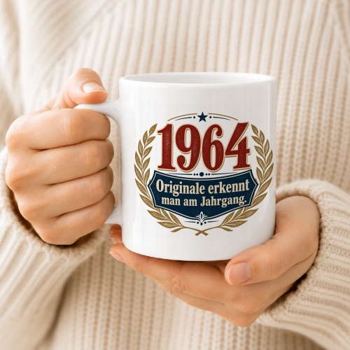 Tasse »1964 – Originale erkennt man am Jahrgang.«
