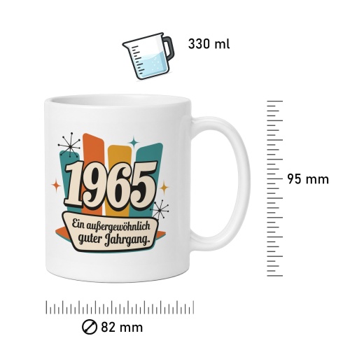Tasse »1965 – Ein außergewöhnlich guter Jahrgang.«