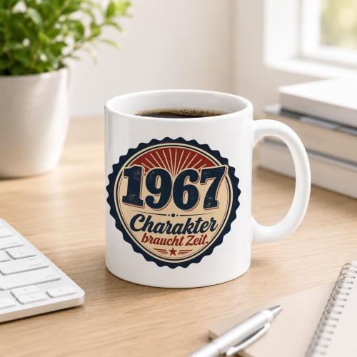 Tasse »1967 Charakter braucht Zeit.«