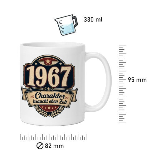 Tasse »1967 Charakter braucht eben Zeit.«