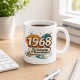 Tasse »1968 Ein Jahrgang, der Spuren hinterlässt.«