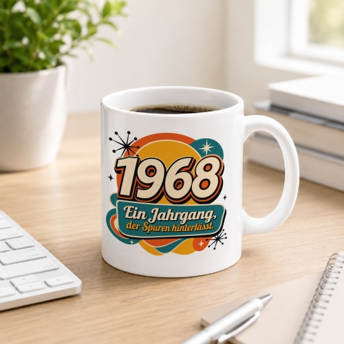 Tasse »1968 – Ein Jahrgang, der Spuren...