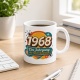 Tasse »1968 – Ein Jahrgang, der Spuren hinterlässt.«