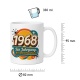 Tasse »1968 – Ein Jahrgang, der Spuren hinterlässt.«