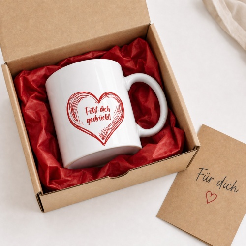 Tasse »Fühl dich gedrückt!«
