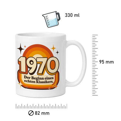 Tasse »1970 – Der Beginn eines echten Klassikers.«
