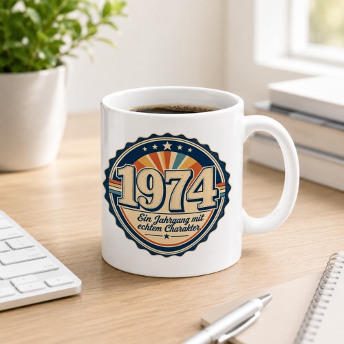 Tasse »1974 Ein Jahrgang mit echtem Charakter.«
