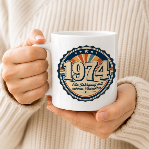 Tasse »1974 Ein Jahrgang mit echtem Charakter.«