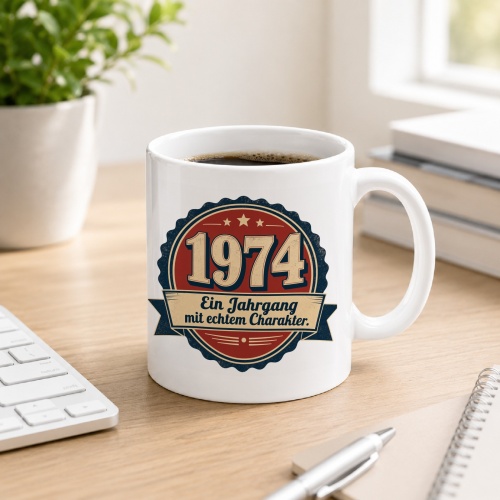 Tasse »1974 Ein Jahrgang mit echtem Charakter.«